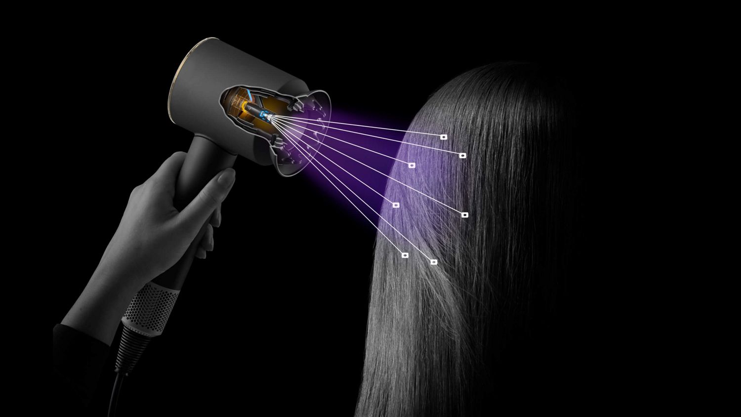 Dyson Supersonic Nural™ hair dryer - Red velvet and gold