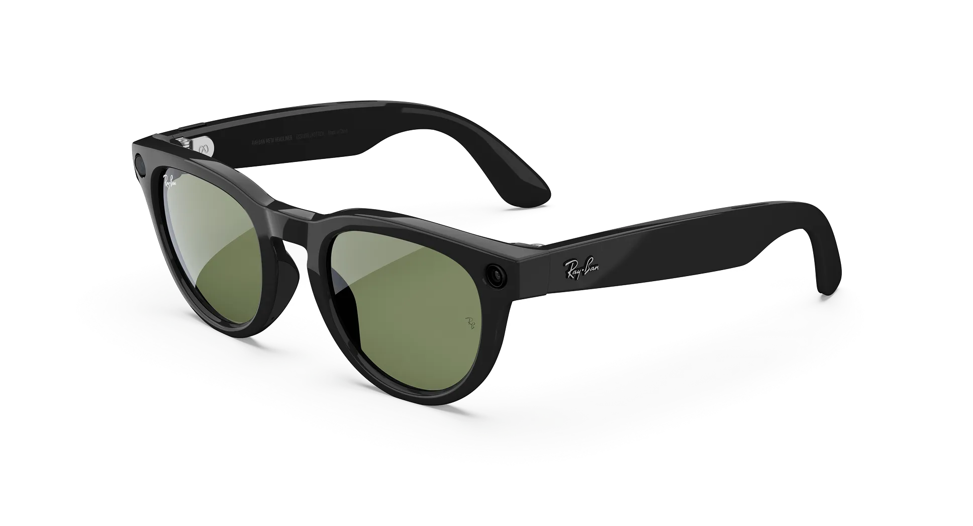 Ray-Ban Meta Glass Headliner - Shiny Black Green