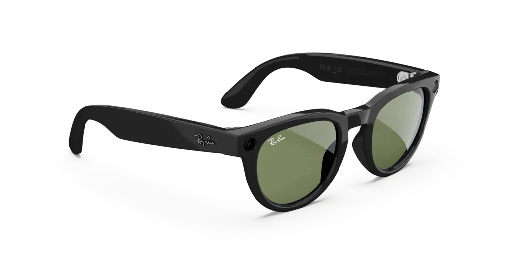 Ray-Ban Meta Glass Headliner - Shiny Black Green