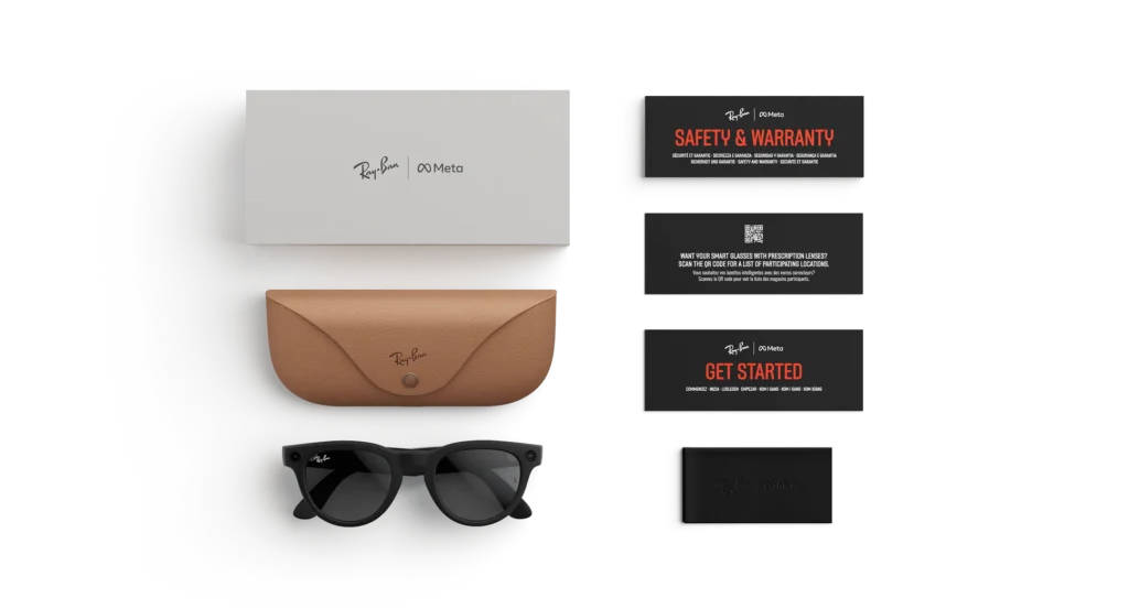 Ray-Ban Meta Glass Headliner - Matte Black Clear to Grey Transitions
