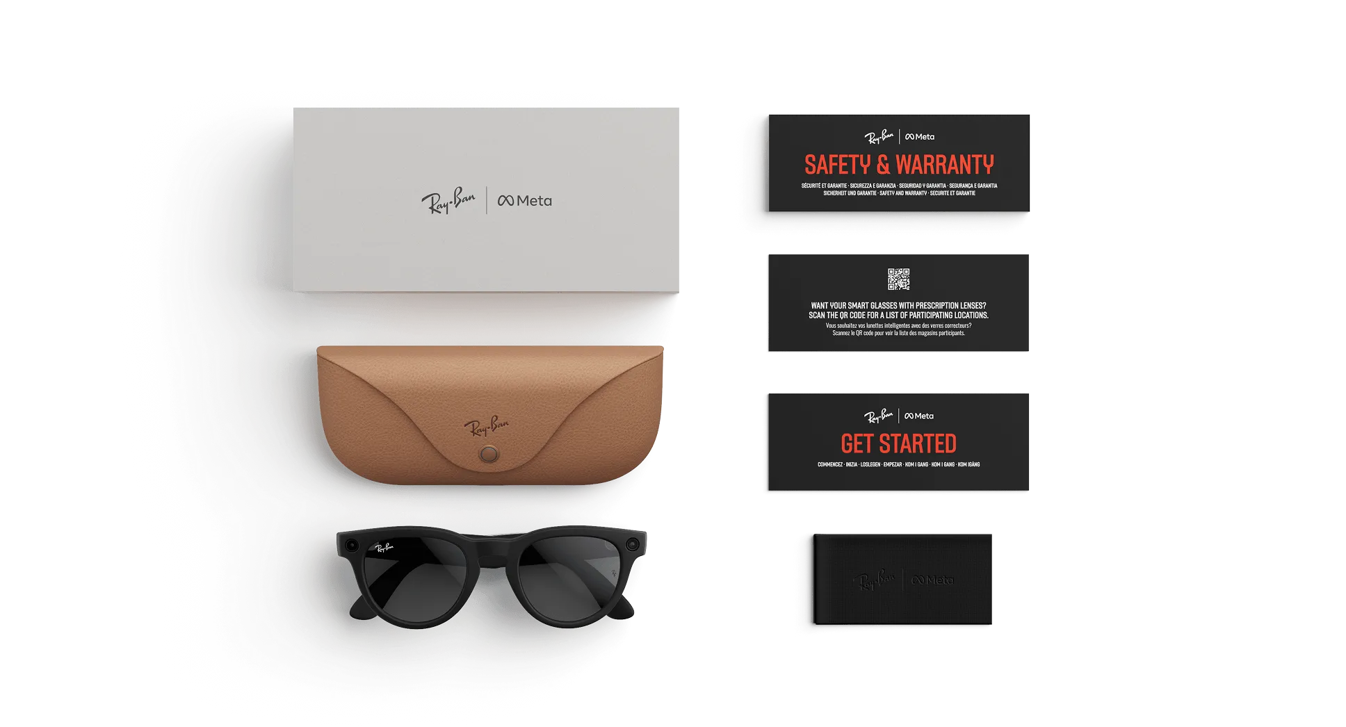 Ray-Ban Meta Glass Headliner - Matte Black Clear to Grey Transitions