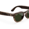 Ray-Ban Meta Glass Headliner -   Shiny Warm Stone Transparent Tint to Dark Green Transitions