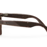 Ray-Ban Meta Glass Headliner -   Shiny Warm Stone Transparent Tint to Dark Green Transitions