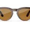 Ray-Ban Meta Glass Headliner - Shiny Warm Stone Transparent Tint to Saffron Yellow Transitions