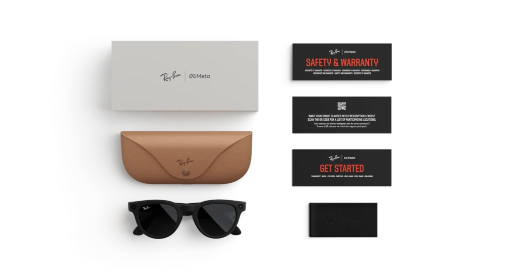 Ray-Ban Meta Glass Headliner - Matte Black Charcoal Black