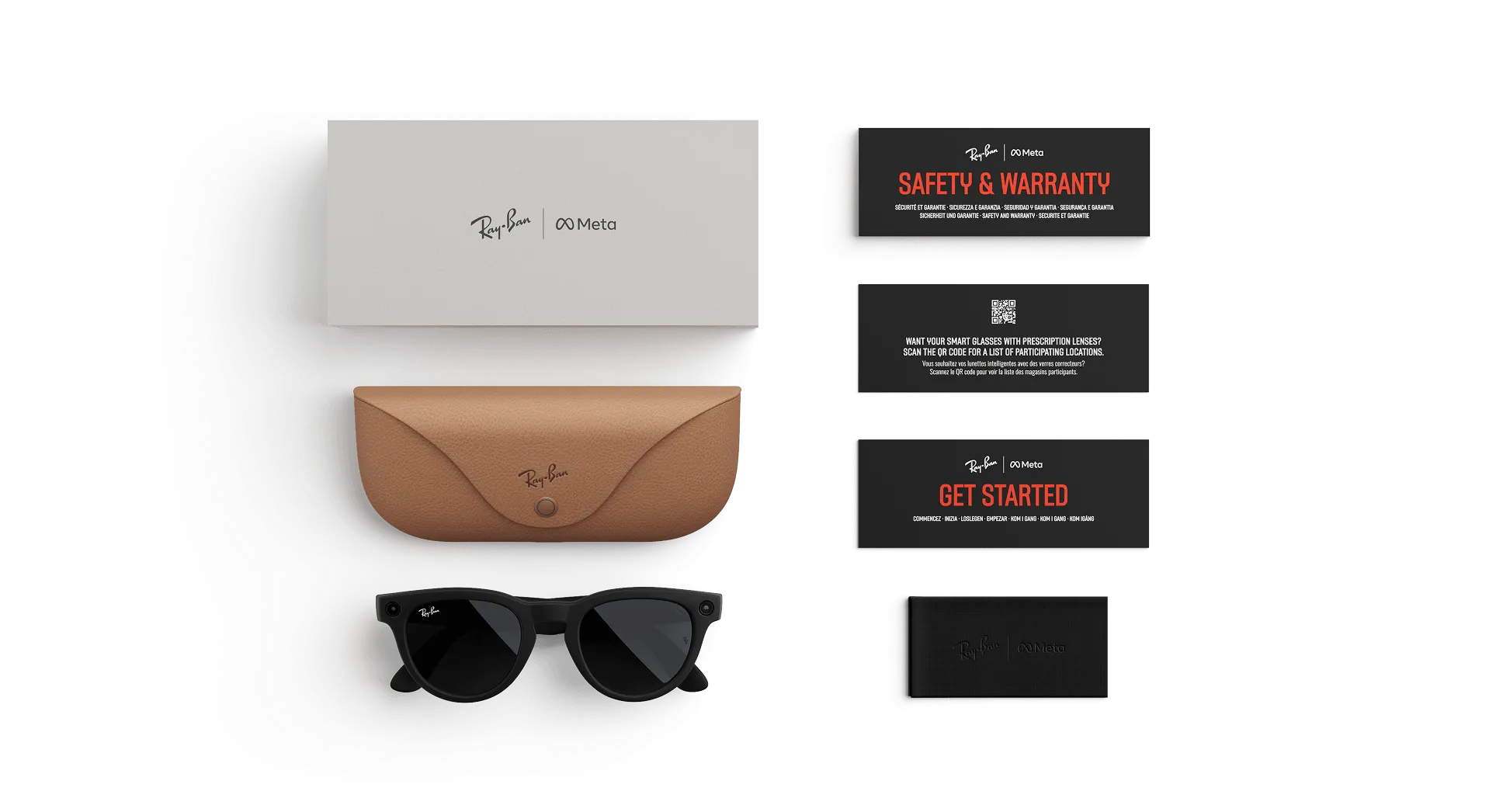 Ray-Ban Meta Glass Headliner - Matte Black Charcoal Black