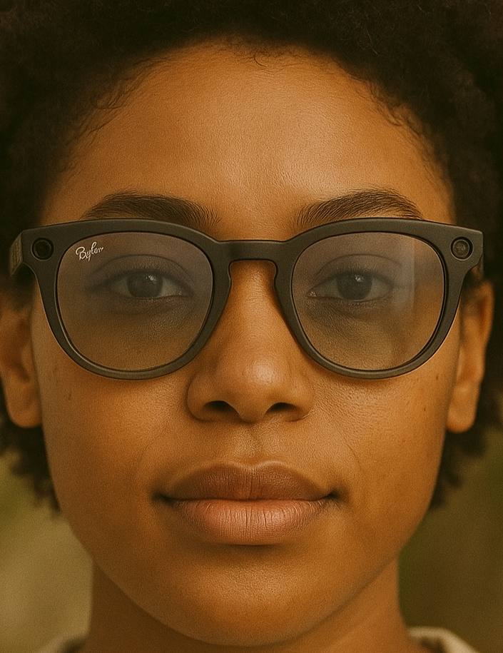 Ray-Ban Meta Glass Headliner - Matte Black Clear to Grey Transitions