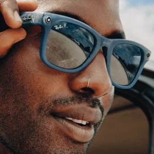 Ray-Ban Meta Glass Wayfarer - Matte Jeans Transparent Dusty Blue