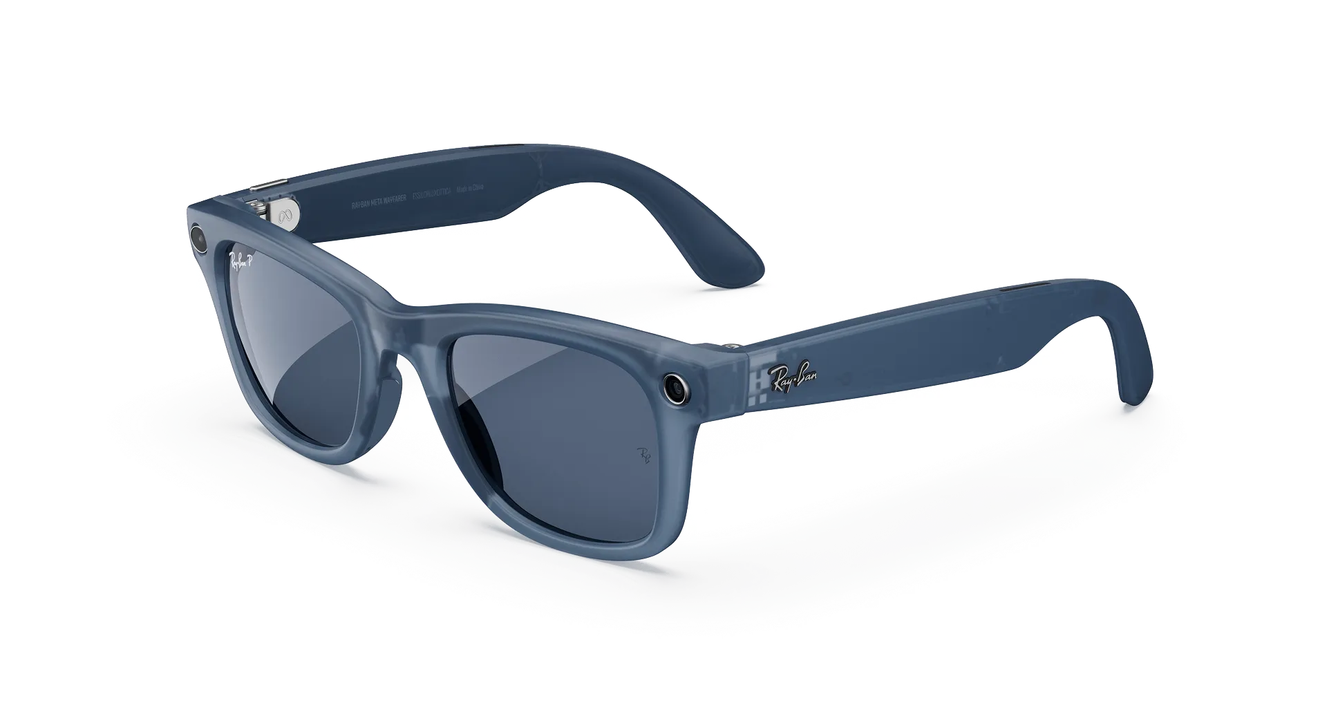 Ray-Ban Meta Glass Wayfarer - Matte Jeans Transparent Dusty Blue