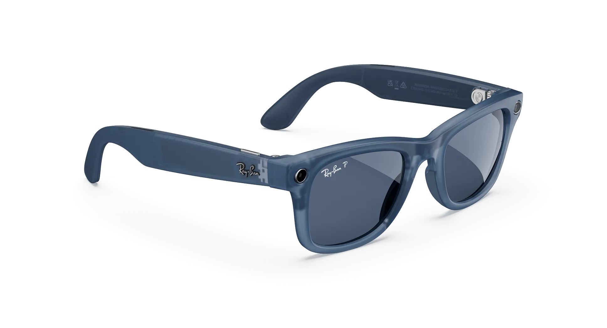 Ray-Ban Meta Glass Wayfarer - Matte Jeans Transparent Dusty Blue