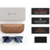 Ray-Ban Meta Glass Wayfarer - Matte Jeans Transparent Dusty Blue