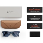 Ray-Ban Meta Glass Wayfarer - Matte Jeans Transparent Dusty Blue