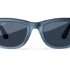 Ray-Ban Meta Glass Wayfarer - Matte Jeans Transparent Dusty Blue