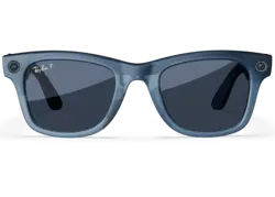 Ray-Ban Meta Glass Wayfarer - Matte Jeans Transparent Dusty Blue