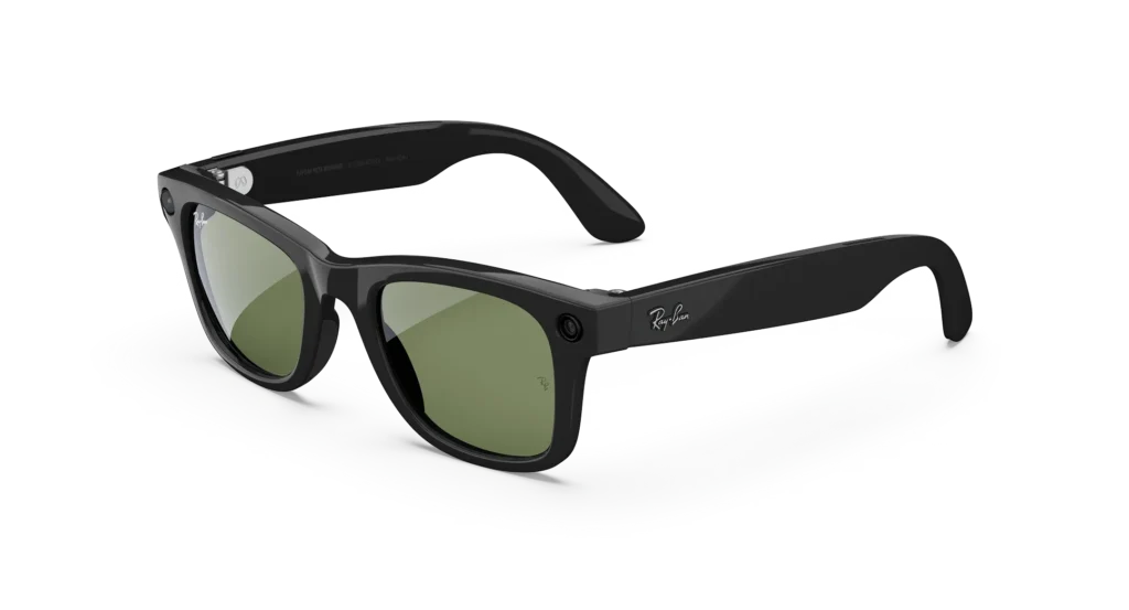 Ray-Ban Meta Glass Wayfarer - Shiny Black Green