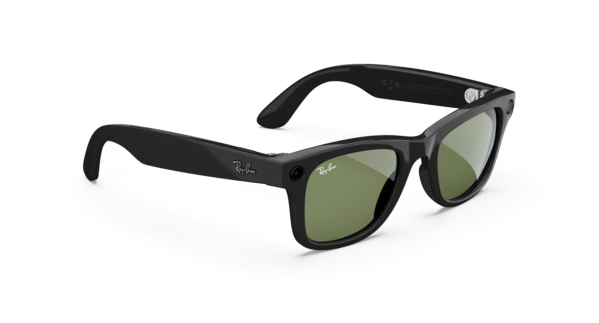 Ray-Ban Meta Glass Wayfarer - Shiny Black Green