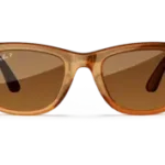 Ray-Ban Meta Glass Wayfarer - Shiny Caramel Transparent Brown