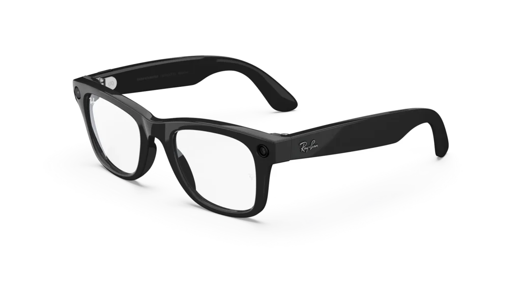 Ray-Ban Meta Glass Wayfarer - Shiny Black Clear