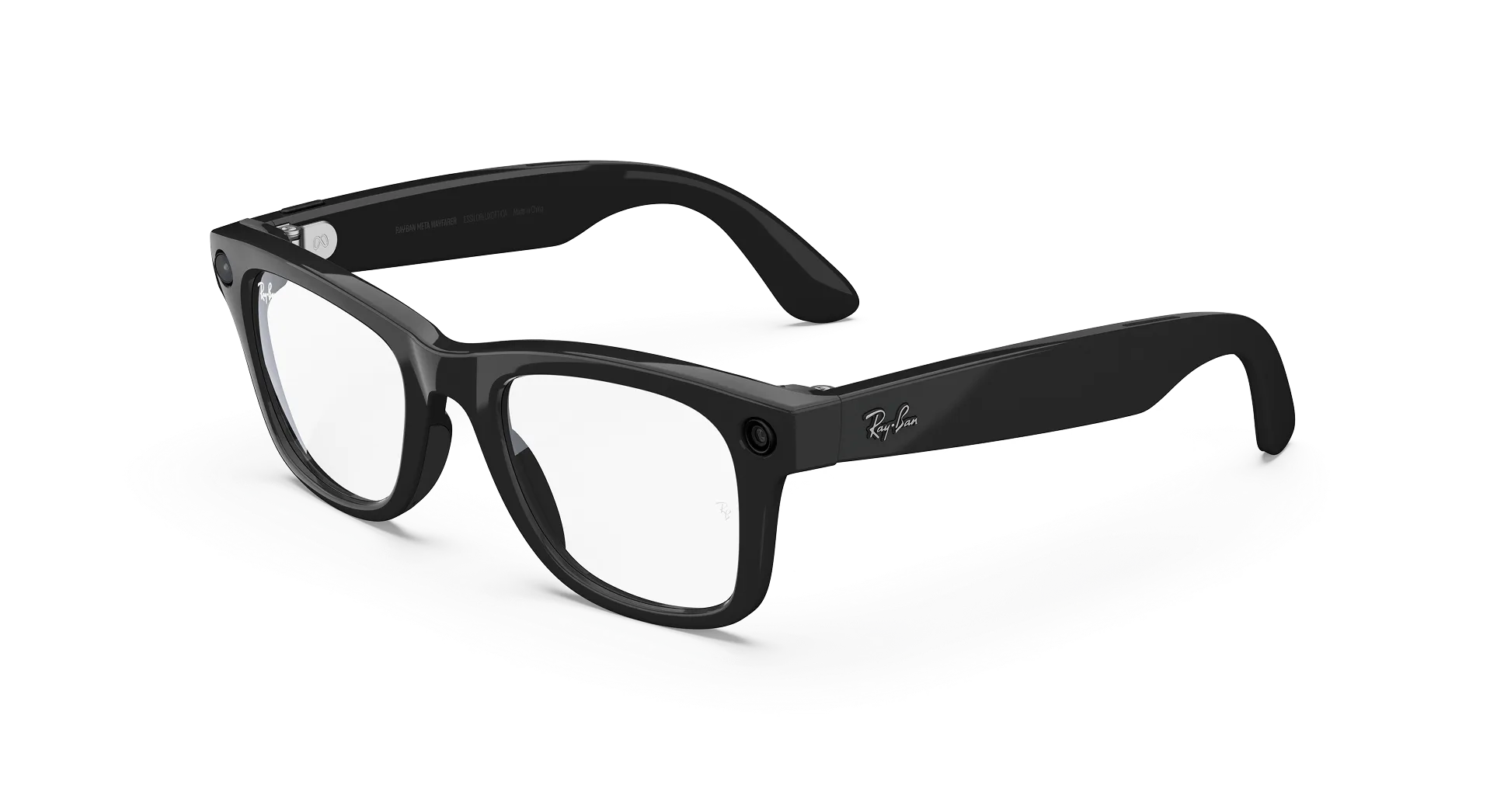 Ray-Ban Meta Glass Wayfarer - Shiny Black Clear