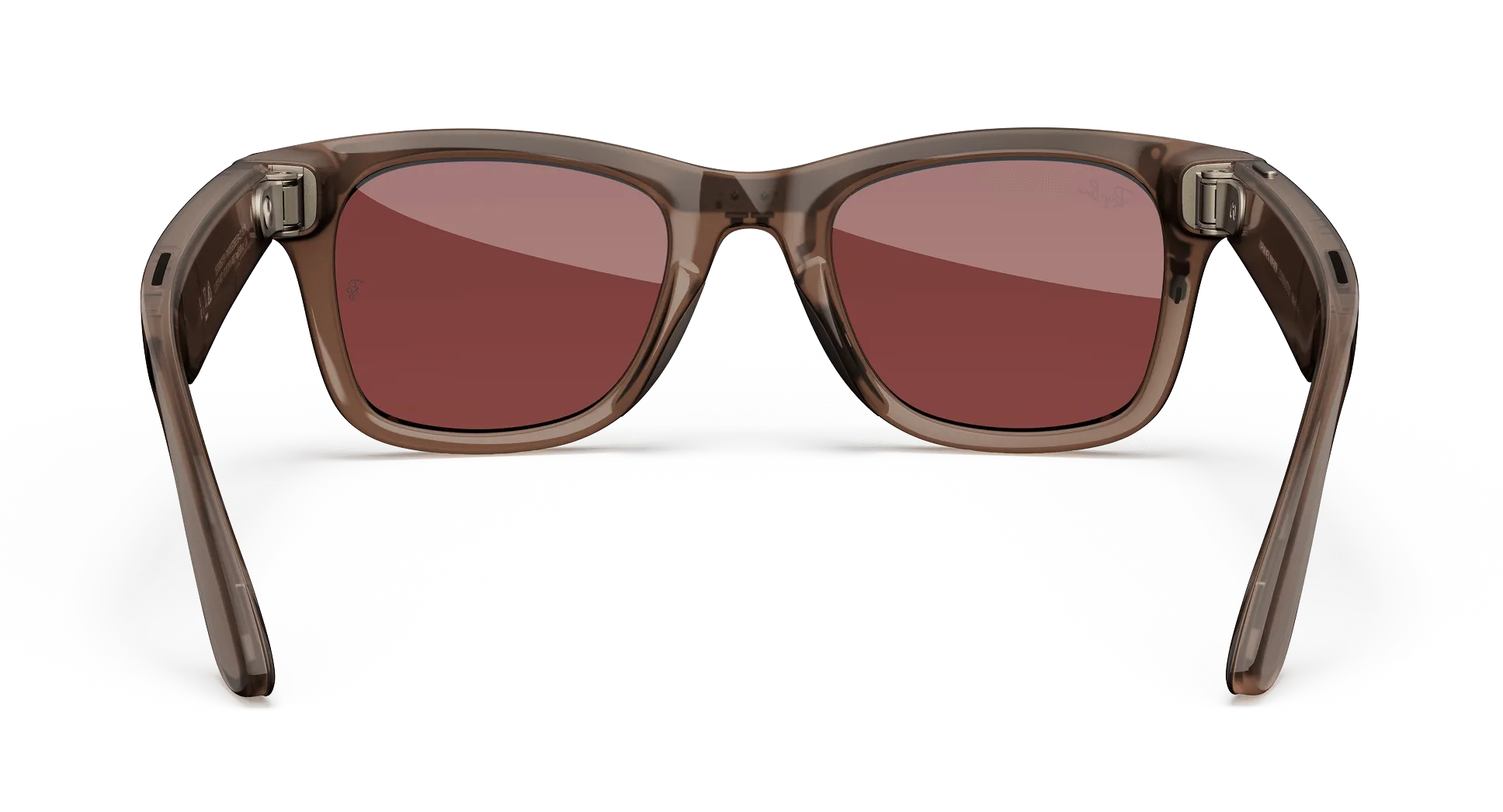 Ray-Ban Meta Glass Wayfarer - Shiny Warm Stone Transparent Transitions