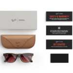 Ray-Ban Meta Glass Wayfarer - Shiny Warm Stone Transparent Transitions