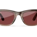 Ray-Ban Meta Glass Wayfarer - Shiny Warm Stone Transparent Transitions