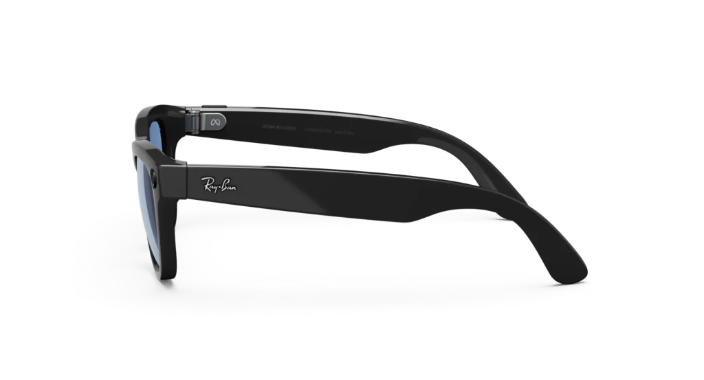 Ray-Ban Meta Glass Skyler - Shiny Black Tint to Cerulean Blue Transitions