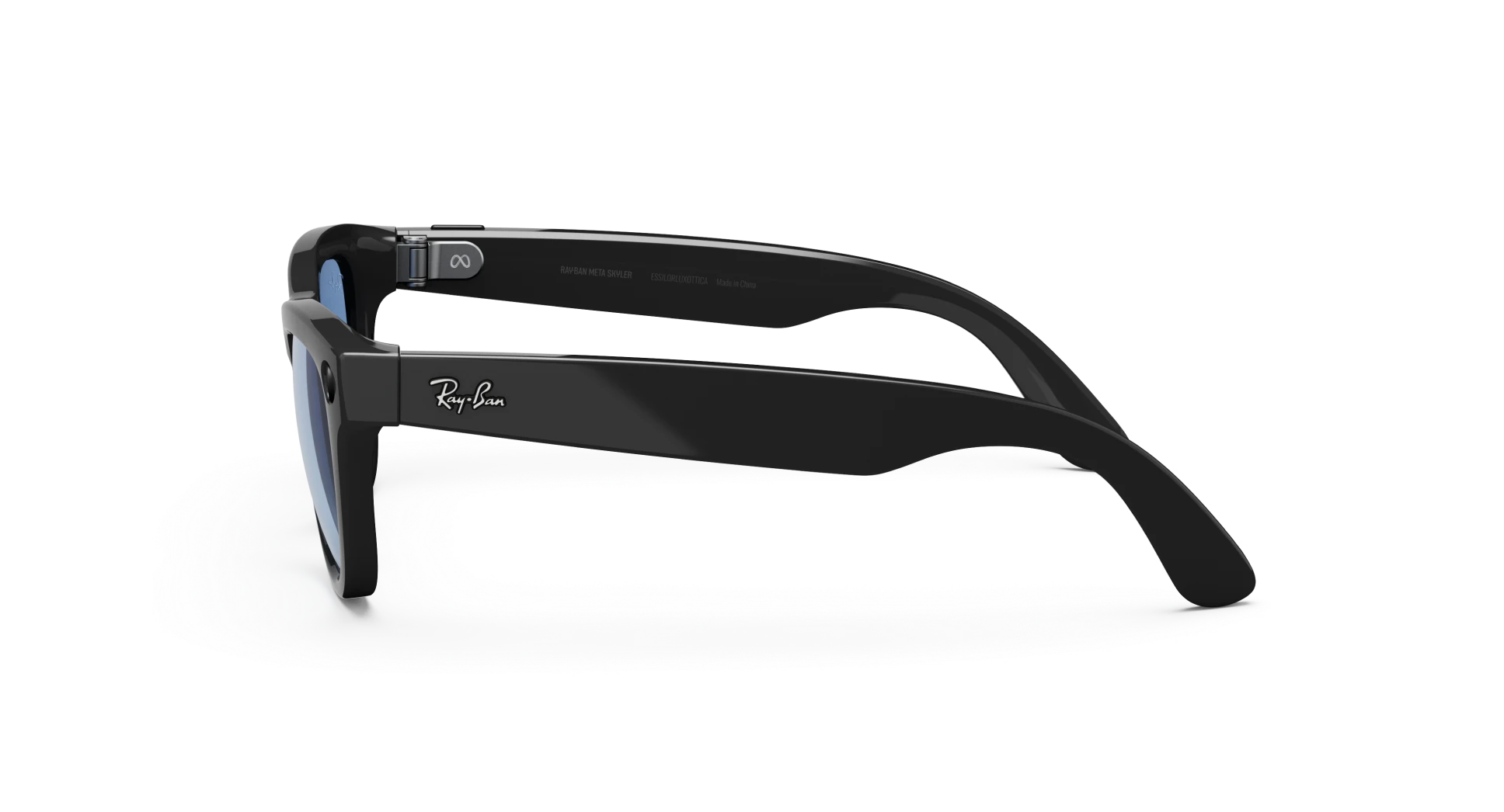 Ray-Ban Meta Glass Skyler - Shiny Black Tint to Cerulean Blue Transitions