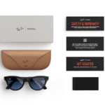 Ray-Ban Meta Glass Skyler - Shiny Black Tint to Cerulean Blue Transitions