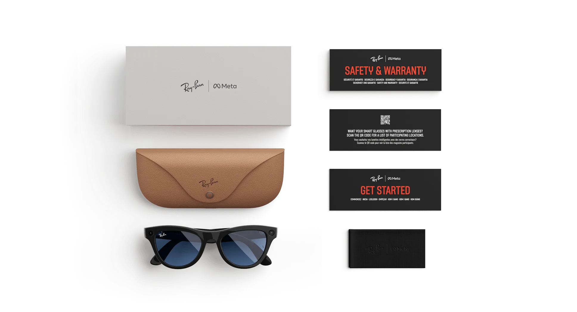 Ray-Ban Meta Glass Skyler - Shiny Black Tint to Cerulean Blue Transitions