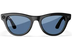 Ray-Ban Meta Glass Skyler - Shiny Black Tint to Cerulean Blue Transitions
