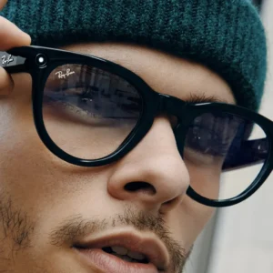 Ray-Ban Meta Glass Headliner - Shiny Black Clear