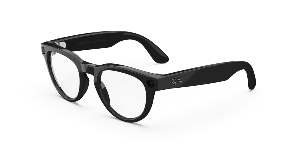 Ray-Ban Meta Glass Headliner - Shiny Black Clear
