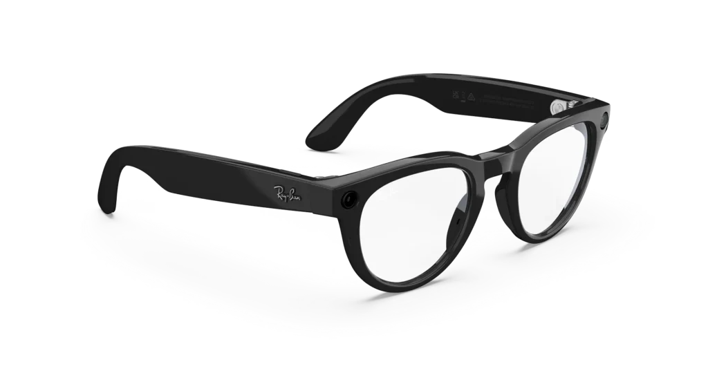 Ray-Ban Meta Glass Headliner - Shiny Black Clear