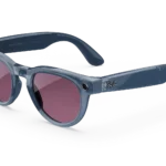 Ray-Ban Meta Glass Headliner -  Shiny Jeans Transparent Dusty Red Polarized