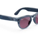 Ray-Ban Meta Glass Headliner -  Shiny Jeans Transparent Dusty Red Polarized