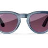 Ray-Ban Meta Glass Headliner -  Shiny Jeans Transparent Dusty Red Polarized