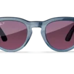 Ray-Ban Meta Glass Headliner -  Shiny Jeans Transparent Dusty Red Polarized