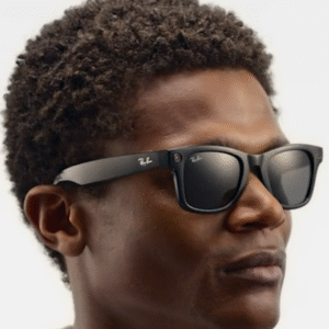 Ray-Ban Meta Glass Headliner -  Shiny Black Green Polarized