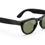 Ray-Ban Meta Glass Headliner -  Shiny Black Green Polarized