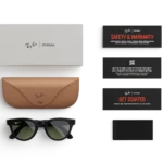 Ray-Ban Meta Glass Headliner -  Shiny Black Green Polarized
