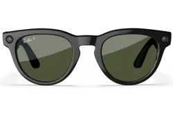 Ray-Ban Meta Glass Headliner -  Shiny Black Green Polarized