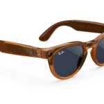 Ray-Ban Meta Glass Headliner - Shiny Caramel Transparent Clear to Sapphire Transitions