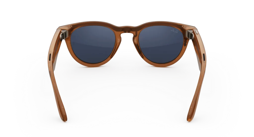 Ray-Ban Meta Glass Headliner - Shiny Caramel Transparent Clear to Sapphire Transitions