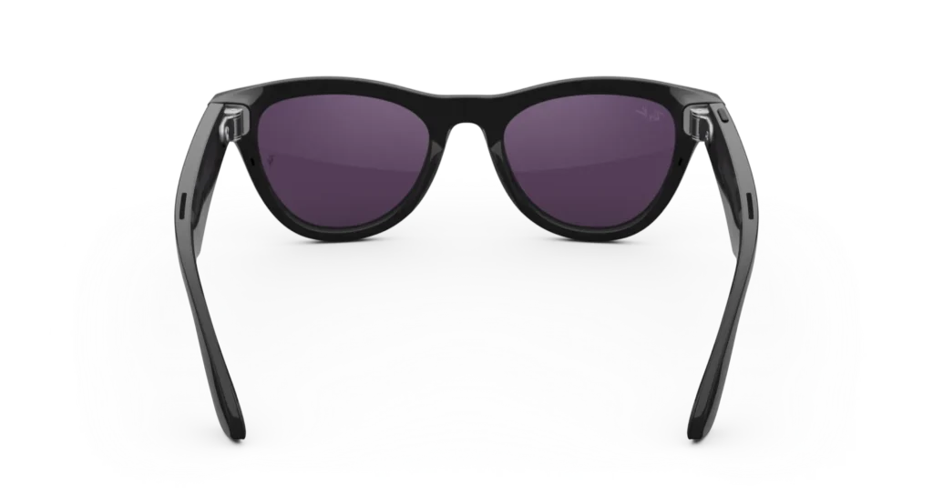Ray-Ban Meta Glass Skyler - Shiny Black Clear to Amethyst Transitions