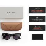 Ray-Ban Meta Glass Skyler - Shiny Black Clear to Amethyst Transitions