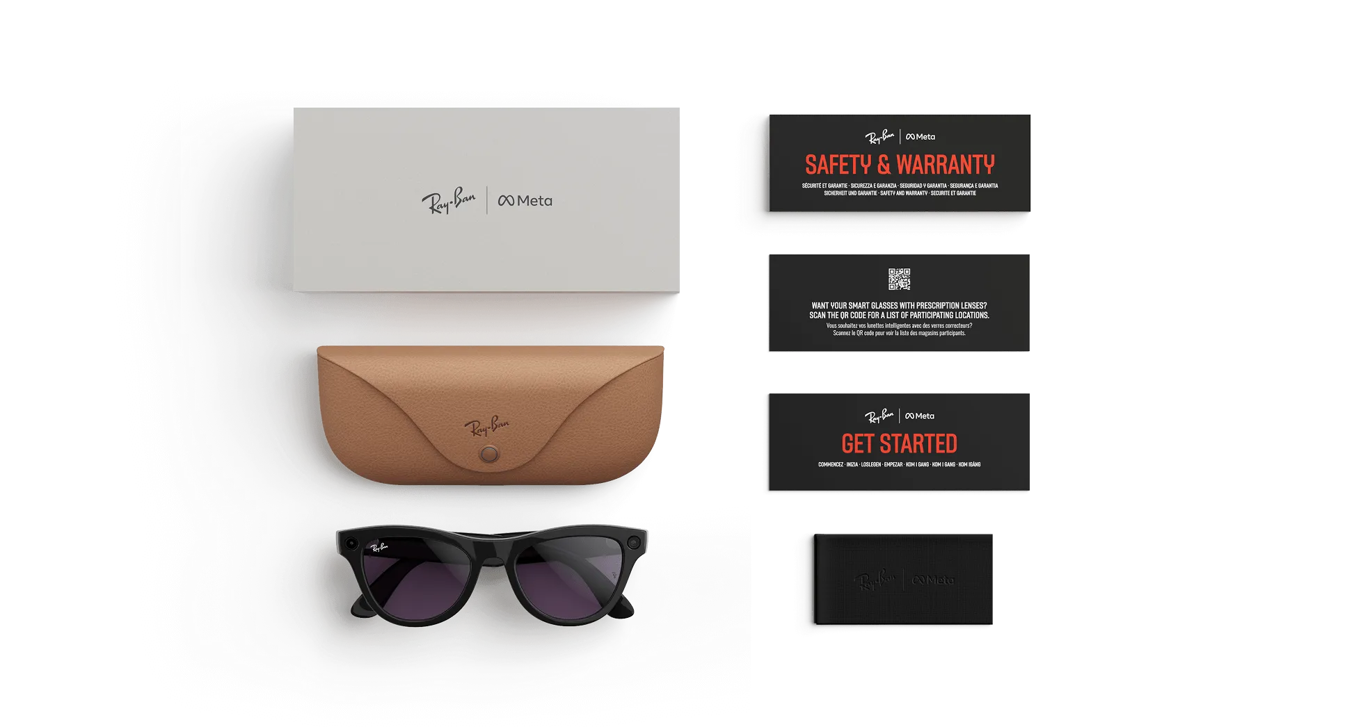 Ray-Ban Meta Glass Skyler - Shiny Black Clear to Amethyst Transitions