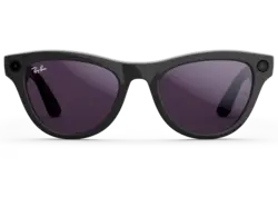 Ray-Ban Meta Glass Skyler - Shiny Black Clear to Amethyst Transitions