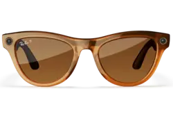 Ray-Ban Meta Glass Skyler - Shiny Caramel Transparent Brown