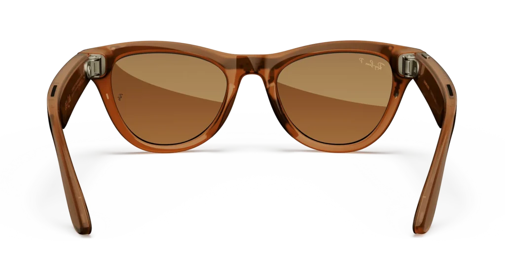 Ray-Ban Meta Glass Skyler - Shiny Caramel Transparent Brown